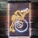 ADVPRO Lady Billiards Snooker 8 Ball Pool Room  Dual Color LED Neon Sign st6-i2168 - White & Yellow