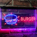 ADVPRO Burger Kitchen Decoration Dual Color LED Neon Sign st6-i2177 - Red & Blue