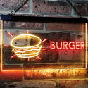 ADVPRO Burger Kitchen Decoration Dual Color LED Neon Sign st6-i2177 - Red & Yellow