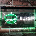 ADVPRO Burger Kitchen Decoration Dual Color LED Neon Sign st6-i2177 - White & Green