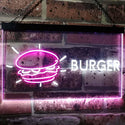 ADVPRO Burger Kitchen Decoration Dual Color LED Neon Sign st6-i2177 - White & Purple