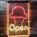 ADVPRO Open Ice Cream Shop Store Home Decor  Dual Color LED Neon Sign st6-i2185 - Red & Yellow