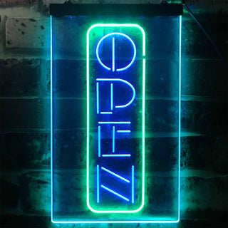 ADVPRO Open Vertical Bar Club Shop Business  Dual Color LED Neon Sign st6-i2198 - Green & Blue