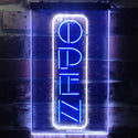 ADVPRO Open Vertical Bar Club Shop Business  Dual Color LED Neon Sign st6-i2198 - White & Blue