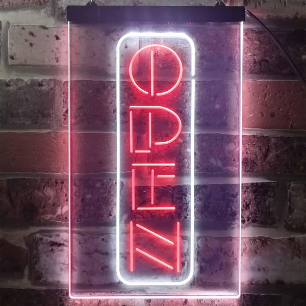 ADVPRO Open Vertical Bar Club Shop Business  Dual Color LED Neon Sign st6-i2198 - White & Red