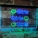 ADVPRO Girls Heart Bedroom Display Gift Dual Color LED Neon Sign st6-i2223 - Green & Blue