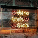 ADVPRO Girls Heart Bedroom Display Gift Dual Color LED Neon Sign st6-i2223 - Red & Yellow