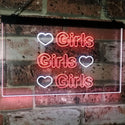 ADVPRO Girls Heart Bedroom Display Gift Dual Color LED Neon Sign st6-i2223 - White & Red