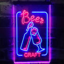 ADVPRO Craft Beer Bar Man Cave Garage Display  Dual Color LED Neon Sign st6-i2270 - Blue & Red