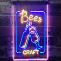 ADVPRO Craft Beer Bar Man Cave Garage Display  Dual Color LED Neon Sign st6-i2270 - Blue & Yellow