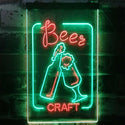 ADVPRO Craft Beer Bar Man Cave Garage Display  Dual Color LED Neon Sign st6-i2270 - Green & Red