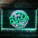 ADVPRO Barber Pole Scissor Dual Color LED Neon Sign st6-i2279 - White & Green
