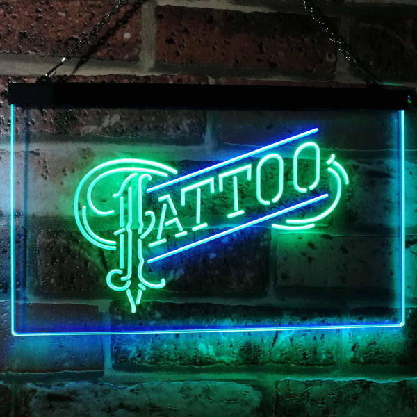 ADVPRO Tattoo Art Display Dual Color LED Neon Sign st6-i2294 - Green & Blue