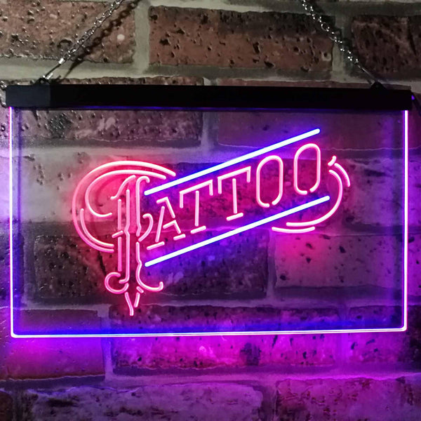 ADVPRO Tattoo Art Display Dual Color LED Neon Sign st6-i2294 - Red & Blue
