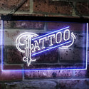 ADVPRO Tattoo Art Display Dual Color LED Neon Sign st6-i2294 - White & Blue