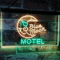 ADVPRO Blue Moon Motel Bar Pub Club Dual Color LED Neon Sign st6-i2333 - Green & Yellow