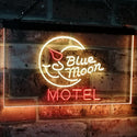 ADVPRO Blue Moon Motel Bar Pub Club Dual Color LED Neon Sign st6-i2333 - Red & Yellow