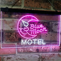 ADVPRO Blue Moon Motel Bar Pub Club Dual Color LED Neon Sign st6-i2333 - White & Purple