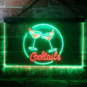 ADVPRO Cocktails Bar Wine Decoration Dual Color LED Neon Sign st6-i2337 - Green & Red