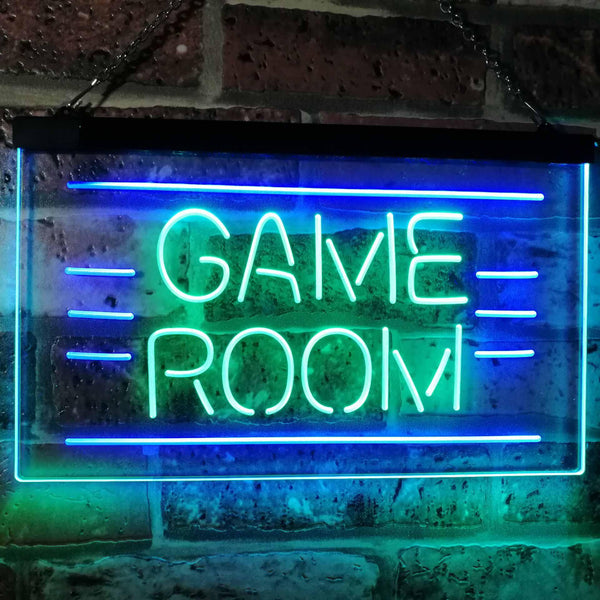 ADVPRO Game Room Man Cave Bar Display Dual Color LED Neon Sign st6-i2338 - Green & Blue