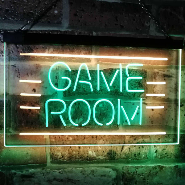 ADVPRO Game Room Man Cave Bar Display Dual Color LED Neon Sign st6-i2338 - Green & Yellow