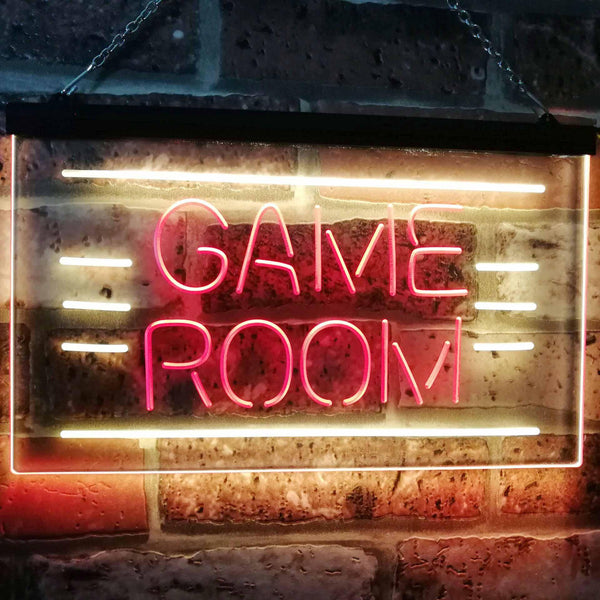 ADVPRO Game Room Man Cave Bar Display Dual Color LED Neon Sign st6-i2338 - Red & Yellow