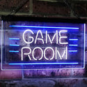 ADVPRO Game Room Man Cave Bar Display Dual Color LED Neon Sign st6-i2338 - White & Blue