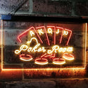 ADVPRO Poker Room Casino Game Room Dual Color LED Neon Sign st6-i2347 - Red & Yellow