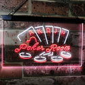 ADVPRO Poker Room Casino Game Room Dual Color LED Neon Sign st6-i2347 - White & Red