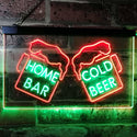 ADVPRO Home Bar Cold Beer Mugs Cheers Dual Color LED Neon Sign st6-i2348 - Green & Red