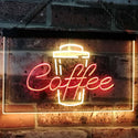 ADVPRO Coffee Cup Home Decor Shop Display Dual Color LED Neon Sign st6-i2361 - Red & Yellow