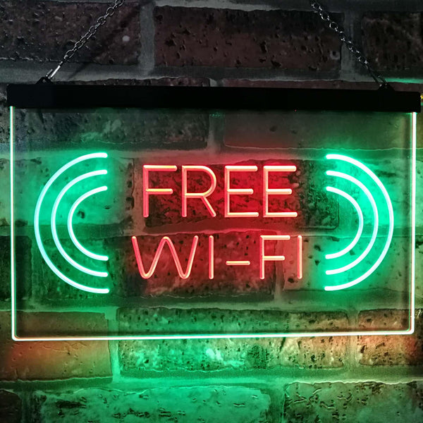 ADVPRO Free WiFi Display Dual Color LED Neon Sign st6-i2373 - Green & Red
