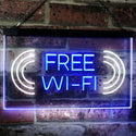 ADVPRO Free WiFi Display Dual Color LED Neon Sign st6-i2373 - White & Blue