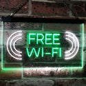 ADVPRO Free WiFi Display Dual Color LED Neon Sign st6-i2373 - White & Green