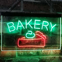 ADVPRO Bakery Cake Shop Dual Color LED Neon Sign st6-i2380 - Green & Red