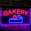 ADVPRO Bakery Cake Shop Dual Color LED Neon Sign st6-i2380 - Red & Blue
