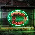 ADVPRO Premium Cigars Display Dual Color LED Neon Sign st6-i2389 - Green & Red
