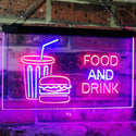 ADVPRO Food and Drink Cafe Restaurant Kitchen Display Dual Color LED Neon Sign st6-i2399 - Red & Blue