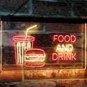 ADVPRO Food and Drink Cafe Restaurant Kitchen Display Dual Color LED Neon Sign st6-i2399 - Red & Yellow