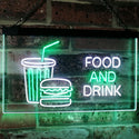 ADVPRO Food and Drink Cafe Restaurant Kitchen Display Dual Color LED Neon Sign st6-i2399 - White & Green