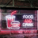 ADVPRO Food and Drink Cafe Restaurant Kitchen Display Dual Color LED Neon Sign st6-i2399 - White & Red