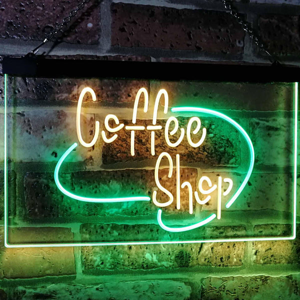ADVPRO Coffee Shop Kitchen Classic Display Dual Color LED Neon Sign st6-i2433 - Green & Yellow