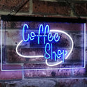 ADVPRO Coffee Shop Kitchen Classic Display Dual Color LED Neon Sign st6-i2433 - White & Blue