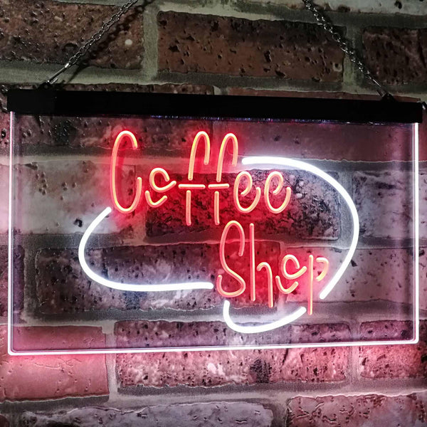 ADVPRO Coffee Shop Kitchen Classic Display Dual Color LED Neon Sign st6-i2433 - White & Red