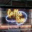 ADVPRO Coffee Shop Kitchen Classic Display Dual Color LED Neon Sign st6-i2433 - White & Yellow