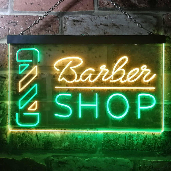 ADVPRO Barber Shop Pole Dual Color LED Neon Sign st6-i2457 - Green & Yellow