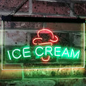 ADVPRO Ice Cream Kid Room Display Dual Color LED Neon Sign st6-i2462 - Green & Red