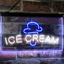 ADVPRO Ice Cream Kid Room Display Dual Color LED Neon Sign st6-i2462 - White & Blue