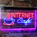 ADVPRO Internet Cafe WiFi Coffee Shop Dual Color LED Neon Sign st6-i2471 - Blue & Red