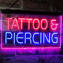 ADVPRO Tattoo Piercing Get Inked Shop Open Dual Color LED Neon Sign st6-i2484 - Blue & Red